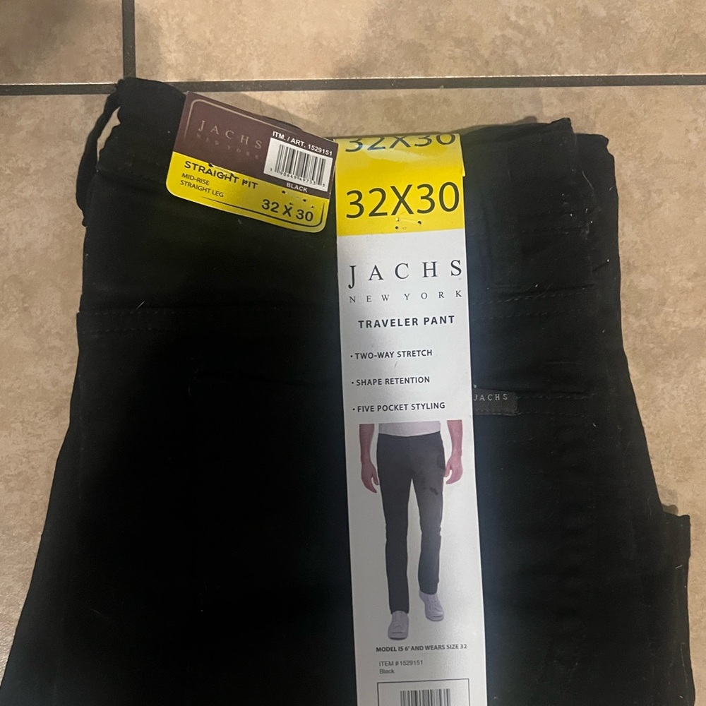 Jachs Pants Jachs New York Men's Straight Fit Mid-Rise 5 Pocket Traveler Pant